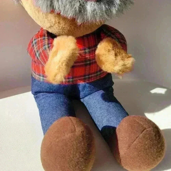 Vintage 1980's Shotgun Red Plush Stuffed Old Man Doll Nashville - Picture 4 of 10